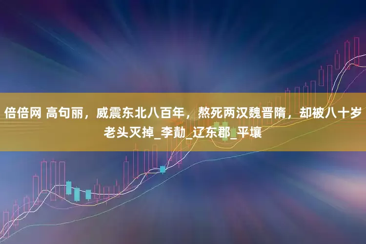 倍倍网 高句丽，威震东北八百年，熬死两汉魏晋隋，却被八十岁老头灭掉_李勣_辽东郡_平壤
